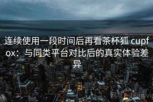 连续使用一段时间后再看茶杯狐 cupfox：与同类平台对比后的真实体验差异