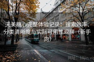 天美糖心完整体验记录：搜索效率、分类清晰度与实际可用性观察（新手向）