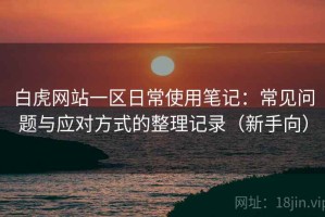 白虎网站一区日常使用笔记：常见问题与应对方式的整理记录（新手向）