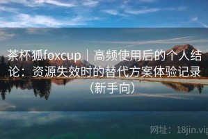 茶杯狐foxcup｜高频使用后的个人结论：资源失效时的替代方案体验记录（新手向）