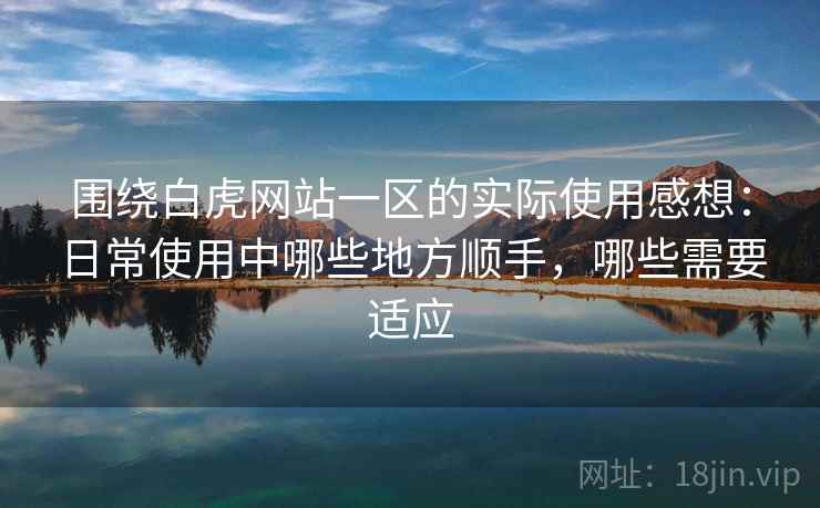围绕白虎网站一区的实际使用感想:日常使用中哪些地方顺手,哪些需要适应 围绕白虎网站一区的实际使用感想:日常使用中哪些地方顺手,哪些需要适应