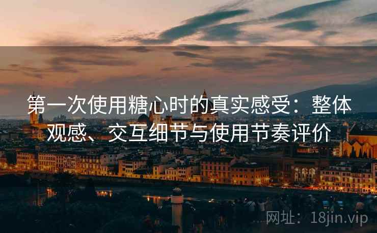第一次使用糖心时的真实感受：整体观感、交互细节与使用节奏评价