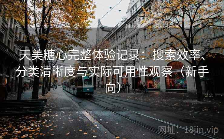 天美糖心完整体验记录：搜索效率、分类清晰度与实际可用性观察（新手向）