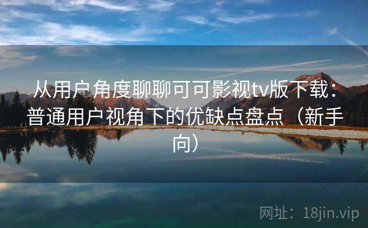 从用户角度聊聊可可影视tv版下载：普通用户视角下的优缺点盘点（新手向）