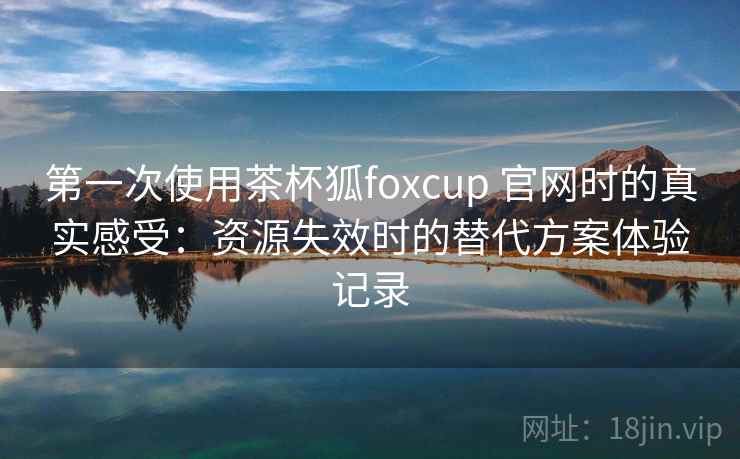 第一次使用茶杯狐foxcup 官网时的真实感受：资源失效时的替代方案体验记录